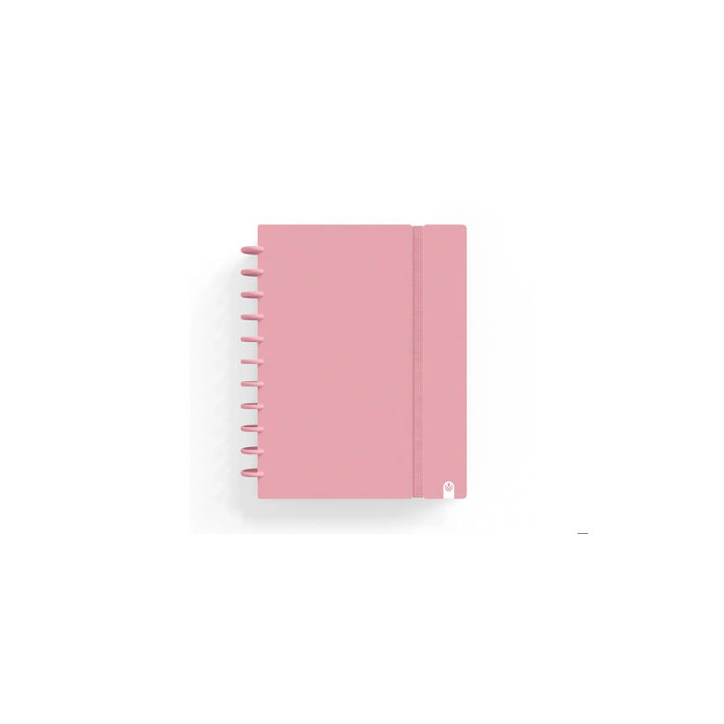 CUADERNO CARCHIVO INGENIOX FOAM A4 80H CUADRICULA ROSA PASTEL