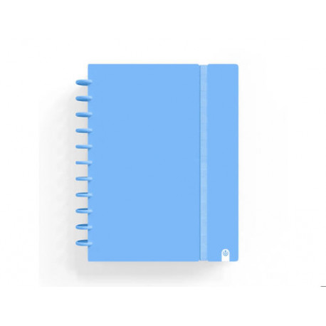 CUADERNO CARCHIVO INGENIOX FOAM A4 80H CUADRICULA AZUL PASTEL