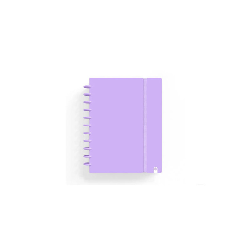 CUADERNO CARCHIVO INGENIOX FOAM A5 80H CUADRICULA MALVA PASTEL