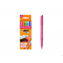 ROTULADOR BIC KIDS TATTOO CAJA DE 5 UNIDADES COLORES SURTIDOS + 10 PLANTILLAS