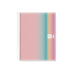 CUADERNO ESPIRAL MIQUELRIUS DIN A4 120 HOJAS 70 GR CUADRO 5 MM TAPA POLIPROPILENO AURORA WEST BAY