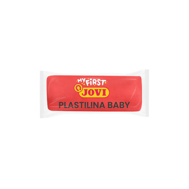 PLASTILINA JOVI MY FIRST BABY SUPER BLANDA 38 G COLOR ROJO CAJA DE 18 UNIDADES