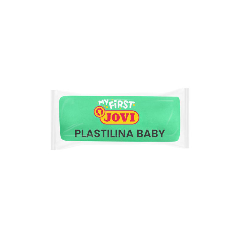 PLASTILINA JOVI MY FIRST BABY SUPER BLANDA 38 G COLOR VERDE CAJA DE 18 UNIDADES