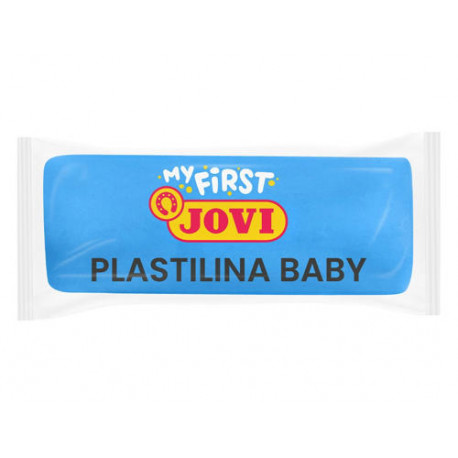 PLASTILINA JOVI MY FIRST BABY SUPER BLANDA 38 G COLOR AZUL CAJA DE 18 UNIDADES