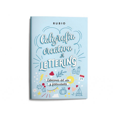 CUADERNO RUBIO LETTERING CALIGRAFIA CREATIVA ESTACIONES DEL A?O Y FESTIVIDADES