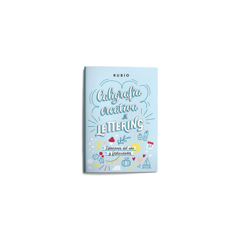 CUADERNO RUBIO LETTERING CALIGRAFIA CREATIVA ESTACIONES DEL A?O Y FESTIVIDADES