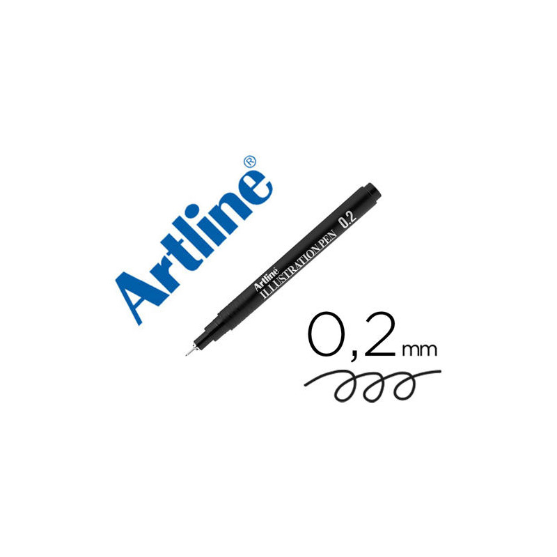 ROTULADOR ARTLINE CALIBRADO MICROMETRICO NEGRO ILLUSTRATION PEN EK-282ILN PUNTA POLIACETAL 0,2MM