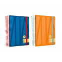 AGENDA ESPIRAL ANTARTIK BOLD A5+ 2025 DIA PAGINA COLORES AZUL Y MELOCOTON SURTIDOS PAPEL 80 GR