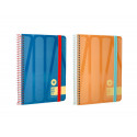 AGENDA ESPIRAL ANTARTIK BOLD A6 2025 SEMANA VISTA COLORES SURTIDOS AZUL Y MELOCOTON PAPEL DE 80 GR