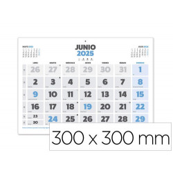 CALENDARIO PARED LIDERPAPEL CLASICO 2025 LOMO ENGOMADO 44X32 CM PAPEL 105 GR