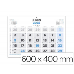 CALENDARIO PARED LIDERPAPEL CLASICO 2025 LOMO ENGOMADO 60X40 CM PAPEL 105 GR