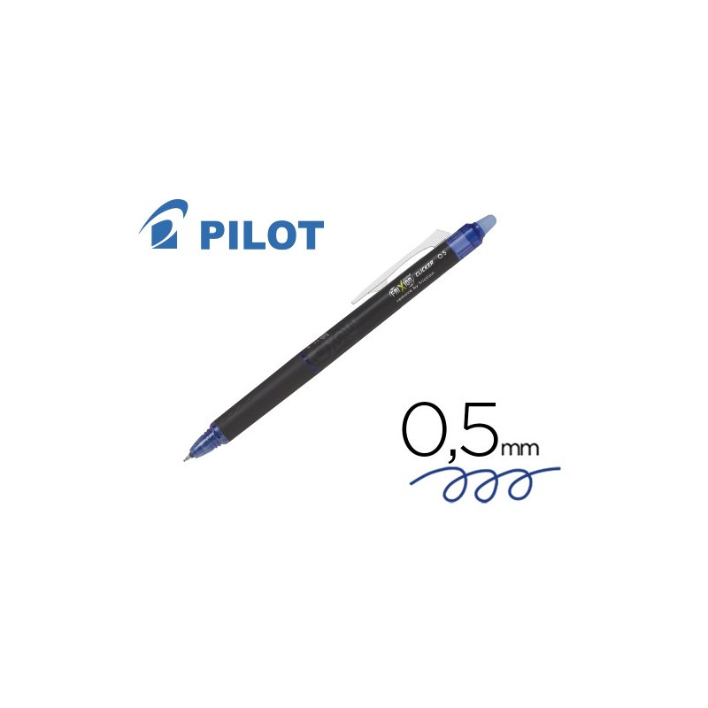 BOLIGRAFO PILOT FRIXION POINT CLICKER BORRABLE 0,5 MM AZUL