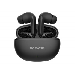 AURICULAR DAEWOO TWS IN-EAR BLUETOOTH 5.3 CON ESTUCHE DE CARGA USB TIPO-C AUTONOMIA 6 HORAS COLOR NE