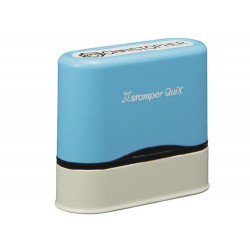 SELLO X STAMPER QUIX NOMBRE PERSONALIZABLE COLOR AZUL 9,5X46 MM QN41