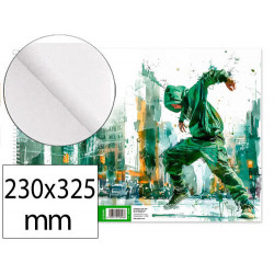 BLOC DIBUJO LIDERPAPEL ARTISTICO URBAN ESPIRAL 230X325MM 20 HOJAS 130G/M2 SIN RECUADRO PERFORADO