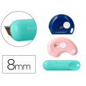 CUTER Q-CONNECT PLASTICO MINI DE SEGURIDAD RETRACTIL MODELOS Y COLORES SURTIDOS EXPOSITOR 30 UNIDADE