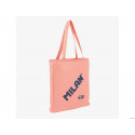 BOLSA CON ASAS MILAN TOTE BAG DOS CREMALLERAS SERIE 1918 COLOR ROSA 380X360X65 MM