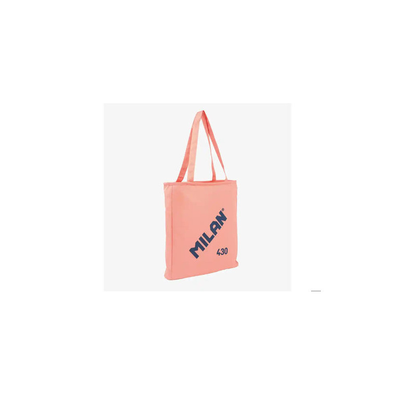 BOLSA CON ASAS MILAN TOTE BAG DOS CREMALLERAS SERIE 1918 COLOR ROSA 380X360X65 MM