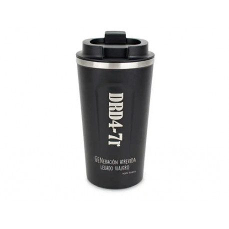 VASO TERMICO DOBLE CAPA DRD4-7R PEPITA VIAJERA BASE SILICONA 510 ML