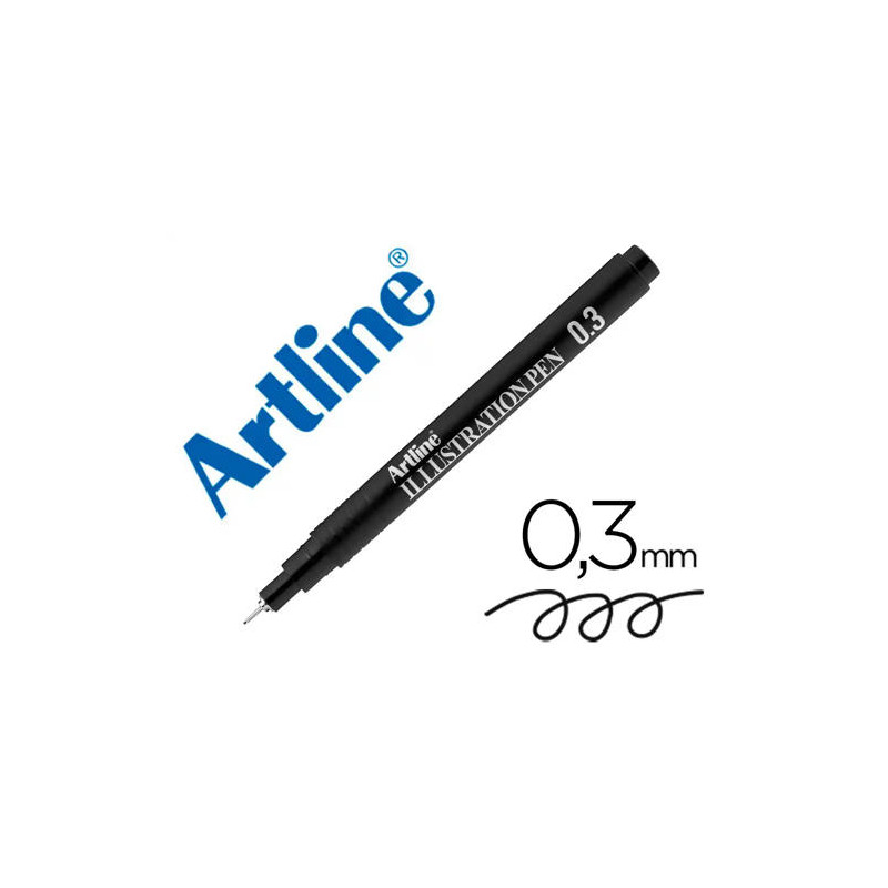 ROTULADOR ARTLINE CALIBRADO MICROMETRICO NEGRO ILLUSTRATION PEN EK-283ILN PUNTA POLIACETAL 0,3MM