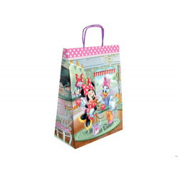 BOLSA PARA REGALO BASIKA PAPEL CELULOSA 90 GR MINNIE CON ASA RETORCIDA TAMA?O L 320X140X400 MM