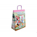 BOLSA PARA REGALO BASIKA PAPEL CELULOSA 90 GR MINNIE CON ASA RETORCIDA TAMA?O L 320X140X400 MM