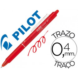 BOLIGRAFO PILOT FRIXION CLICKER BORRABLE 0,7 MM COLOR ROJO