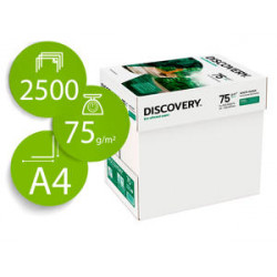 PAPEL FOTOCOPIADORA DISCOVERY FAST PACK DIN A4 75 GRAMOS PAPEL MULTIUSO INK-JET Y LASER CAJA DE 2500