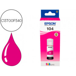 TINTA EPSON ECOTANK 104 ET-2710 / 2711 / 2712 / 2720 / 2726 / 4700 MAGENTA 7500 PAGINAS