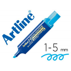 ROTULADOR ARTLINE FLUORESCENTE EKS-600 AZUL PUNTA BISELADA