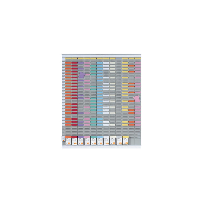 KIT PLANNING NOBO DE FICHAS T INDICE 12 COLUMNAS 54 RANURAS