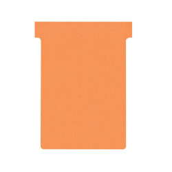 FICHA T PARA PLANNINGS NOBO INDICE 3 CARTULINA 170 GR COLOR NARANJA PACK DE 100 UNIDADES